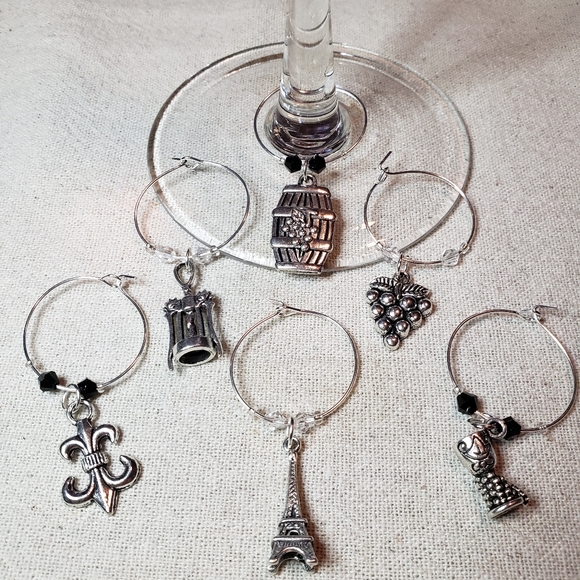 Handmade Wine Charms Paris Wine - Picture 5 of 7